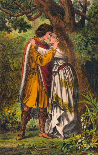 पोस्थुमस। मेरी रानी! मेरी मालकिन! ओ लेडीज नो रो। Cymbeline: एक्ट I, सीन I, c1875 द्वारा रॉबर्ट चार्ल्स डुडले