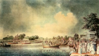 रिचमंड में एक रोइंग मैच, 1793, 1942। द्वारा रॉबर्ट क्लीवली
