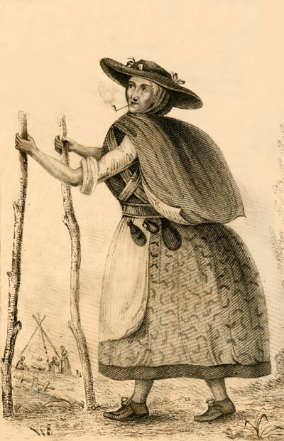 जेनी डार्नी, ए रेमरेबल कैरेक्टर इन कंबरलैंड, 1821। द्वारा रॉबर्ट कूपर
