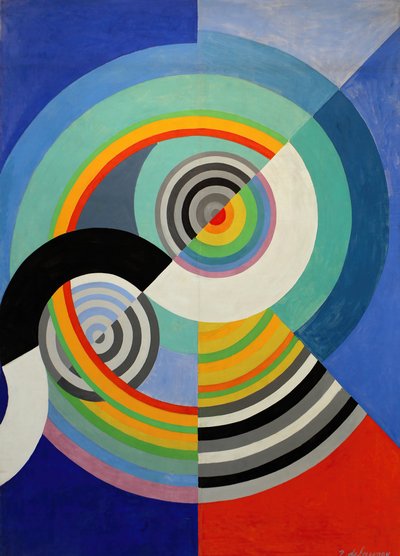 रिदम एन°3, ट्यूलरीज़ सैलून के लिए सजावट, 1938। द्वारा Robert Delaunay
