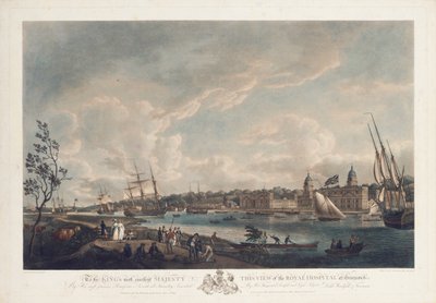 ग्रीनविच, 1793 में रॉयल अस्पताल का दृश्य द्वारा रॉबर्ट डोड