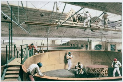 ट्रान्साटलांटिक टेलीग्राफ केबल का निर्माण, c1865 1866 द्वारा रॉबर्ट डडली