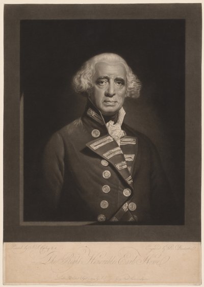 रिचर्ड, अर्ल होवे, 1794। द्वारा रॉबर्ट डनकार्टन
