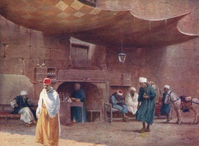 एक अरब कैफे, काहिरा, सी 1880, 1904 द्वारा रॉबर्ट जॉर्ज टैलबोट केली