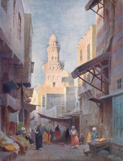 गामालीह और मस्जिद सुल्तान बाबाओं की, काहिरा, c1880, 1904 द्वारा रॉबर्ट जॉर्ज टैलबोट केली