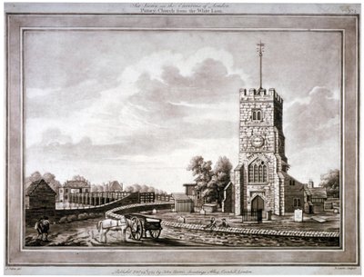 चर्च ऑफ सेंट मैरी, पुटनी, वैंड्सवर्थ, लंदन, 1783। द्वारा रॉबर्ट लॉरी