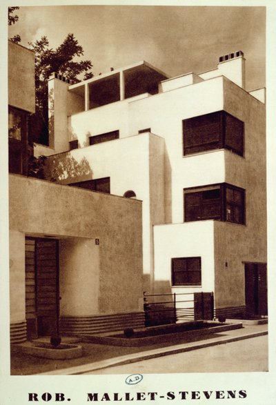 घर पर मैलेट-स्टीवंस, पेरिस में 16 वीं व्यवस्था, c.1930 द्वारा रॉबर्ट मैलेट स्टीवंस
