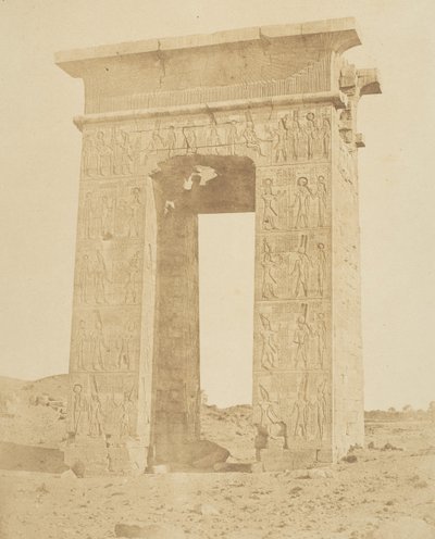 टॉलेमी फिलोमेडर का गेट, ईसा पूर्व 180, कर्णैक, सीए। 1856. द्वारा रॉबर्ट मरे।