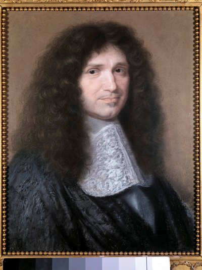 जीन बैप्टिस्ट (जीन-बैप्टिस्ट) कोलबर्ट (1619-1683) का पोर्ट्रेट, रॉबर्ट नान्टेयुइल (1623-1678) 1676 सन द्वारा लुई XIV पेस्टल पेंटिंग के वित्त का इरादा। 0.52x0.44 मी। चान्तिली, कोंडे संग्रहालय - जीन बैप्टिस्ट का पोर्ट्रेट (जीन-बैप्टिस्ट) कोलबर्ट (1619-1683), द्वारा रॉबर्ट नेंटुइल