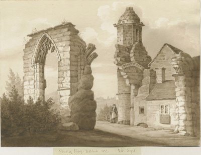 डडले प्रोरि: सीपिया वॉश ड्राइंग, 1827 द्वारा रॉबर्ट नोयस