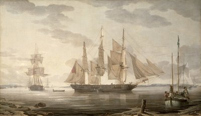 हार्प में जहाज, 1805 द्वारा रॉबर्ट सैल्मन