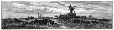 विंबलडन कॉमन, 1880 पर विंडमिल द्वारा रॉबर्ट टेलर प्रिटचेट