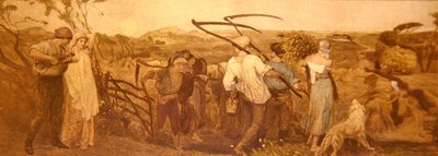 हार्वेस्ट मून, c.1883 (कागज पर हाथ से रंगी हुई नक़्क़ाशी) द्वारा रॉबर्ट वॉकर मैकबेथ