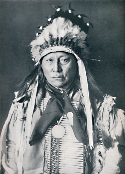 उनके युद्धपोत, 1912 में एक Sioux प्रमुख द्वारा रॉबर्ट विल्सन शुफ़ल्ड