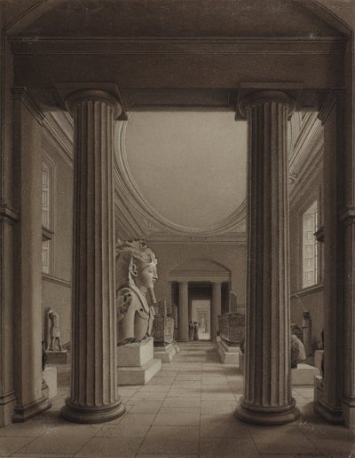 ब्रिटिश संग्रहालय, c.1840 द्वारा रॉबर्ट द यंगर हैवेल