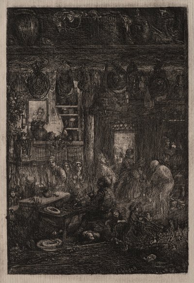 मोलडावियन इंटीरियर, 1865। द्वारा रोडोलफे ब्रेज़िन
