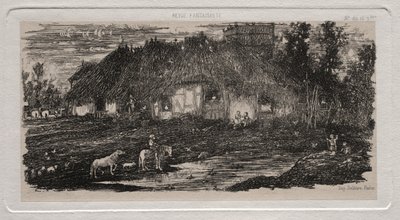 फार्म-यार्ड, 1861। द्वारा रोडोलफे ब्रेज़िन