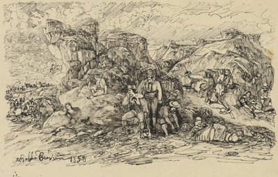 द स्मगलर्स, 1858 द्वारा रोडोलफे ब्रेज़िन