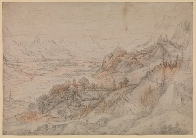 पर्वत परिदृश्य - सराय घाटी, 1607 में द्वारा रोलांड जैकब्स Savery