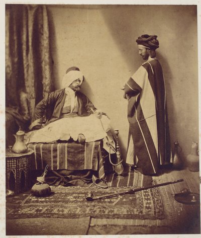 एक वार्तालाप जबकि धूम्रपान, 1858 द्वारा रोजर फेंटन
