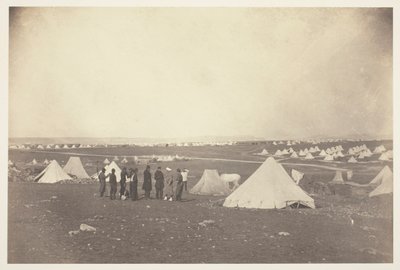 मैकेंज़ी फार्म की ओर देख रहे जनरल बॉस्केट के क्वार्टर, 1855। द्वारा रोजर फेंटन