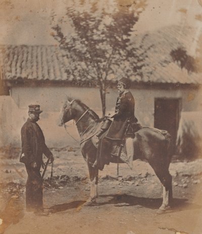 उमर पाशा और उनके ब्रिटिश संपर्क अधिकारी, कर्नल लिंटर्न सिमंस, 1855 द्वारा रोजर फेंटन