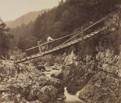 1857, उत्तरी वेल्स के ललगुवी पर मिनर्स ब्रिज। द्वारा रोजर फेंटन