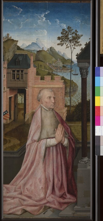 प्रार्थना में एक भक्त, c.1435 (बोर्ड पर तापमान और तेल) द्वारा रोजियर वैन डेर (की कार्यशाला) वेडेन