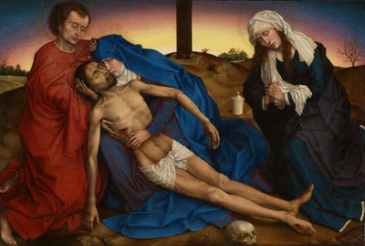 Pieta, c.1441 (पैनल पर तेल) द्वारा रोजियर वैन डेर वेयडेन