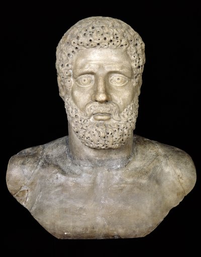 बस्ट ऑफ़ हरक्यूलिस (मार्बल) द्वारा Roman