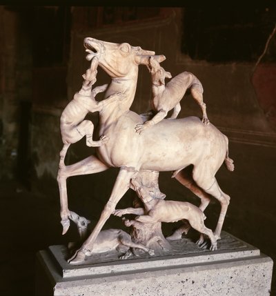 हिरण ने कुत्तों पर हमला किया, स्टैग हाउस (संगमरमर) से द्वारा Roman