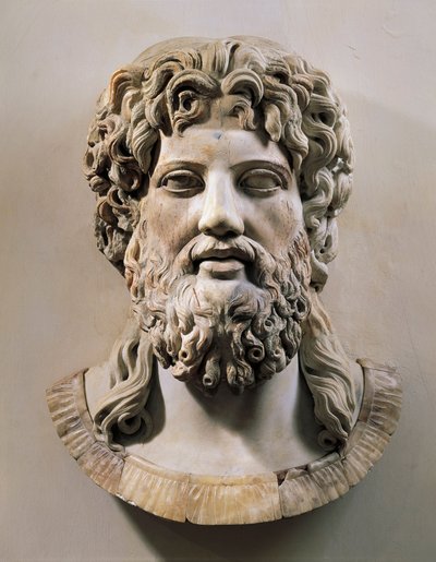 Asclepius या Zeus (संगमरमर) का सिर द्वारा उपन्यास