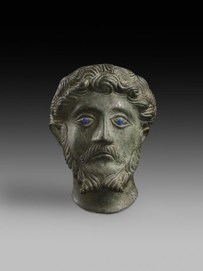 मार्कस औरेलियस के प्रमुख, 161-180 ईस्वी (कांस्य) द्वारा Roman