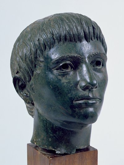 एक बच्चे का सिर (कांस्य) (254055 देखें) द्वारा Roman