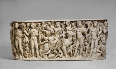 डायोनिसस और सीज़न की विजय के साथ सरकोफैगस, c. 260-20 ईस्वी (संगमरमर) द्वारा उपन्यास