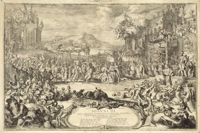 पोलैंड में जॉन III (1629-96) की कोरोनेशन एंट्री, 1675 द्वारा रोमिन डे हुगहे