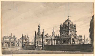 स्टेज डिज़ाइन, ओरिएंटल टेम्पल द्वारा रोमोलो अकिल लिवरानी