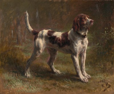 एक लिमियर ब्रिकेट हाउंड, ca. 1856। द्वारा Rosa Bonheur