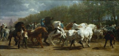 घोड़ा मेला, 1852-55। द्वारा Rosa Bonheur