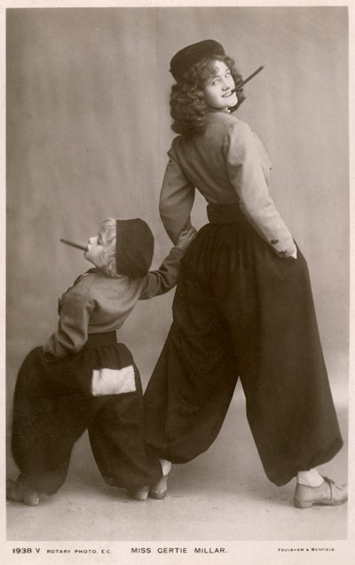 गर्टी मिलर, ब्रिटिश अभिनेत्री और गायिका, c1906। द्वारा रोटरी फोटो