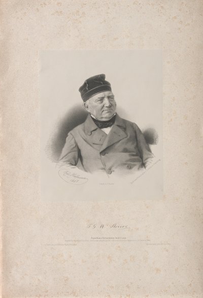 फ्रेडरिक जॉर्ज विल्हेम वासिली याकोवलेविच वॉन स्ट्रुवे 1793-1864, 1857। द्वारा रुडोल्फ हॉफमैन