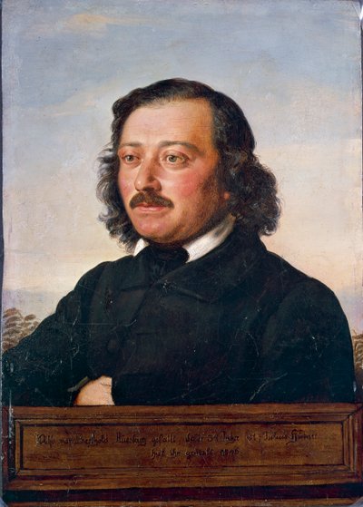 बर्थोल्ड Auerbach . का पोर्ट्रेट द्वारा रुडोल्फ जूलियस बेन्नो ह्युबनेर