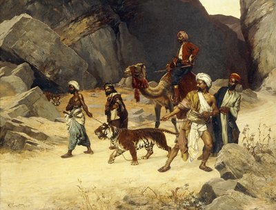 द टाइगर हंट, 1896 द्वारा रूडोल्फ अर्न्स्ट