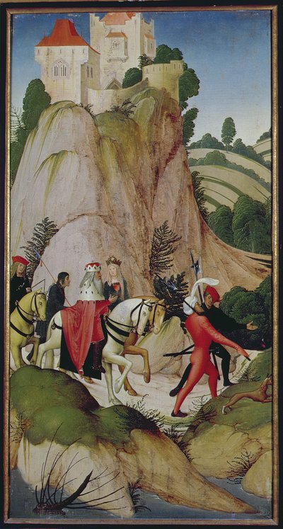 लीजेंड ऑफ सेंट लियोपोल्ड से दृश्य, 1505 (पैनल पर तापमान) द्वारा रूएलैंड, द यंगर फ्रूएफ़