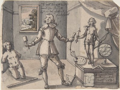 उनके स्टूडियो में कलाकार, 1636। द्वारा रूपरेक्ट बार्ट्ज़