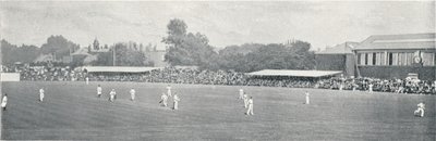 लॉर्ड्स में विश्वविद्यालय क्रिकेट मैच, c1896 द्वारा रसेल एंड संस