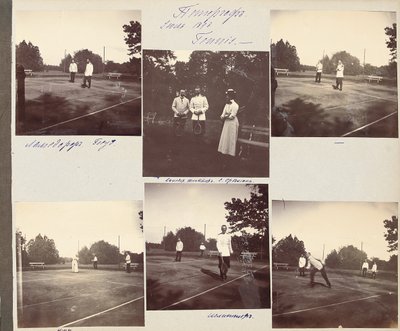 रूसी इंपीरियल परिवार, तस्वीरों के एक एल्बम से पेज, c.1897-99 (बी - डब्ल्यू फोटो) (487676-80 भी देखें) द्वारा रूसी फोटोग्राफर