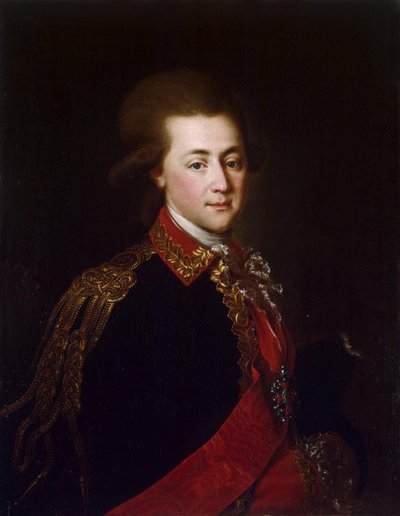 महल के सहयोगी-डे-डे-कैंप अलेक्जेंडर लांसोय, 1784 द्वारा रूसी स्कूल