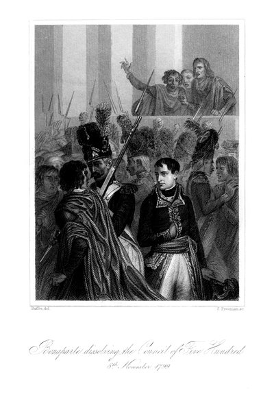 नेपोलियन बोनापार्ट 1721-1818 ने पांच सौ, 1845 की परिषद को भंग कर दिया। द्वारा एस। फ्रीमैन