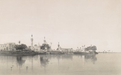 95. फौह, नील नदी पर, 1843। द्वारा सबटियर